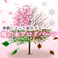 季節によって変化する 桜の木ブログパーツパーツ